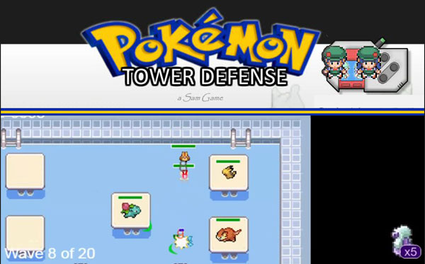 Pokemon Tower Defense] 1 Badge, 8 Pokemon. A different kind of